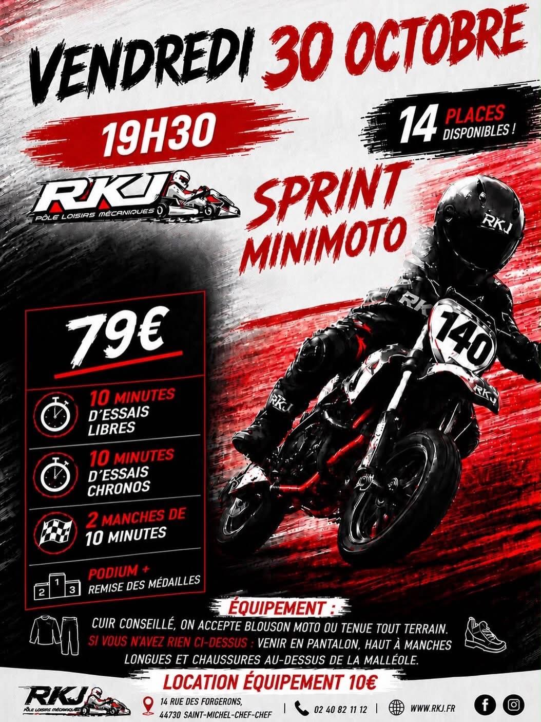 Sprint Minimoto Vendredi 30 Octobre