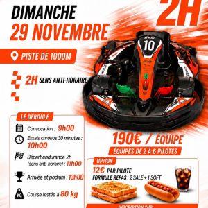 Course d'endurance 2H00 - le Dimanche 29 novembre 2026