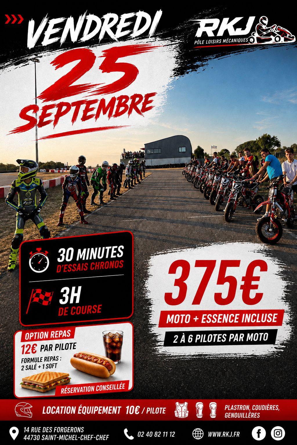 Endurance Minimoto RKJ Vendredi 25 Septembre